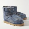 Shearling-Lined Trompe L'oeil Suede Boots - FR Shearling-Lined Trompe L'oeil Suede Boots - FR