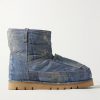 Shearling-Lined Trompe L'oeil Suede Boots Shearling-Lined Trompe L'oeil Suede Boots