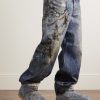 Shearling-Lined Trompe L'oeil Suede Boots - OU Shearling-Lined Trompe L'oeil Suede Boots - OU