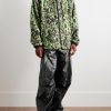 Lorgata Wide-Leg Panelled Logo-Embroidered Leather Trousers - OU