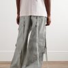 Probero Wide-Leg Organic Cotton-Twill Cargo Trousers - BK Probero Wide-Leg Organic Cotton-Twill Cargo Trousers - BK