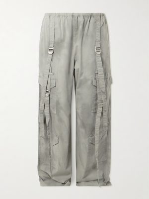 Probero Wide-Leg Organic Cotton-Twill Cargo Trousers