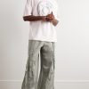Probero Wide-Leg Organic Cotton-Twill Cargo Trousers - OU Probero Wide-Leg Organic Cotton-Twill Cargo Trousers - OU