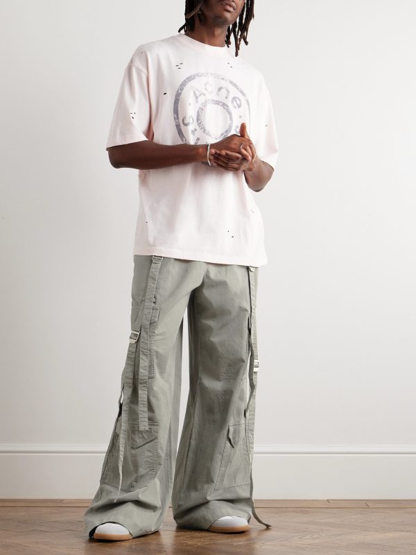Probero Wide-Leg Organic Cotton-Twill Cargo Trousers - OU Probero Wide-Leg Organic Cotton-Twill Cargo Trousers - OU