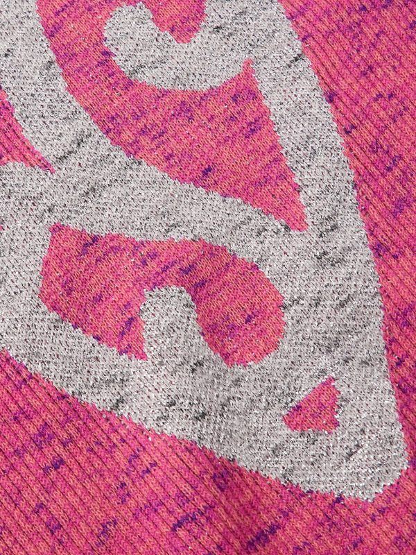 Metallic Ribbed-Knit Sweater - CU