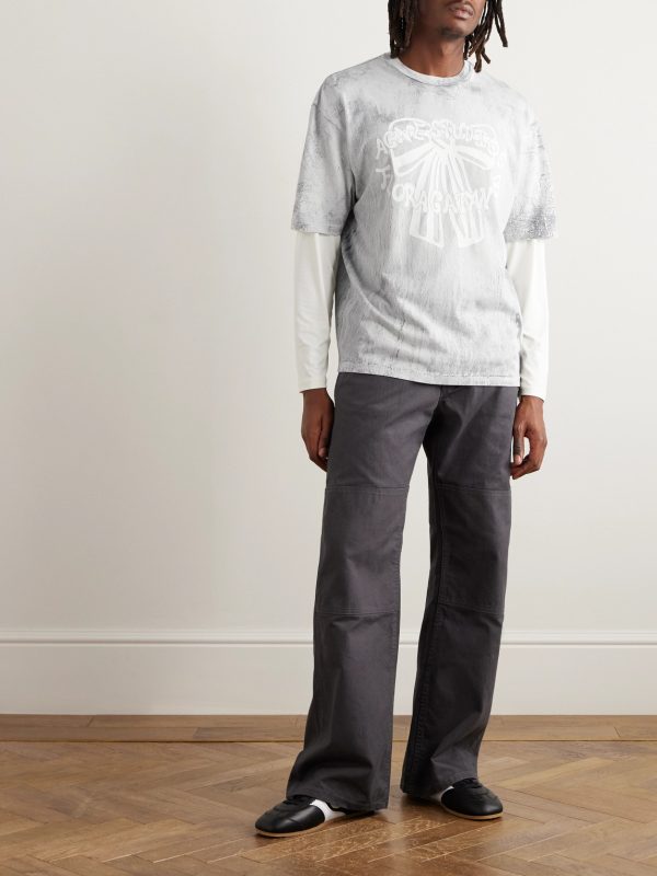 Printed Cotton-Jersey T-Shirt - OU Printed Cotton-Jersey T-Shirt - OU