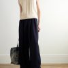 Wide-Leg Woven Sweatpants - OU