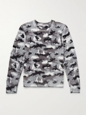 Kairossa Slim-Fit Camouflage Jacquard-Knit Sweater Kairossa Slim-Fit Camouflage Jacquard-Knit Sweater