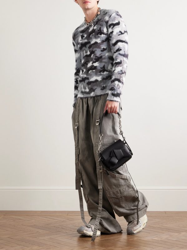 Kairossa Slim-Fit Camouflage Jacquard-Knit Sweater - OU Kairossa Slim-Fit Camouflage Jacquard-Knit Sweater - OU