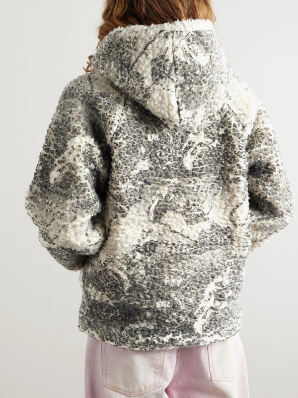 Printed Fleece Hoodie - BK