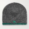 Logo-Embroidered Brushed Wool-Blend Beanie Logo-Embroidered Brushed Wool-Blend Beanie