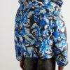 Skull Printed Padded Cotton-Twill Hooded Jacket - BK
