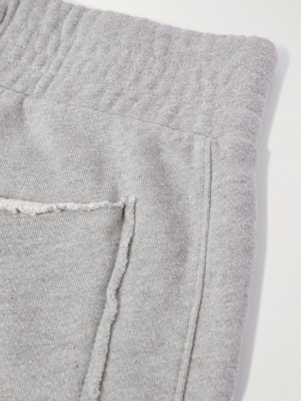 Straight-Leg Heavyweight Structured-Fleece Cotton-Jersey Drawstring Shorts - CU