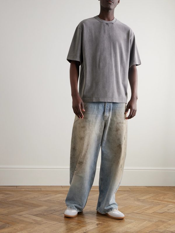 Straight-Leg Distressed Jeans - OU Straight-Leg Distressed Jeans - OU