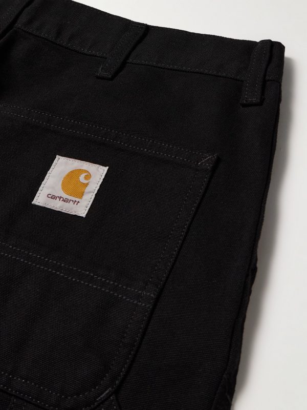 Single Knee Straight-Leg Organic Cotton-Canvas Trousers - CU Single Knee Straight-Leg Organic Cotton-Canvas Trousers - CU