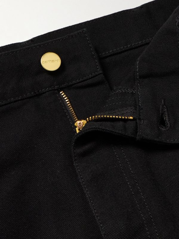 Single Knee Straight-Leg Organic Cotton-Canvas Trousers - E1 Single Knee Straight-Leg Organic Cotton-Canvas Trousers - E1