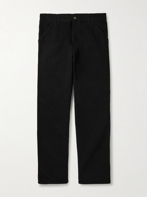 Single Knee Straight-Leg Organic Cotton-Canvas Trousers Single Knee Straight-Leg Organic Cotton-Canvas Trousers