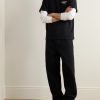 Single Knee Straight-Leg Organic Cotton-Canvas Trousers - OU Single Knee Straight-Leg Organic Cotton-Canvas Trousers - OU