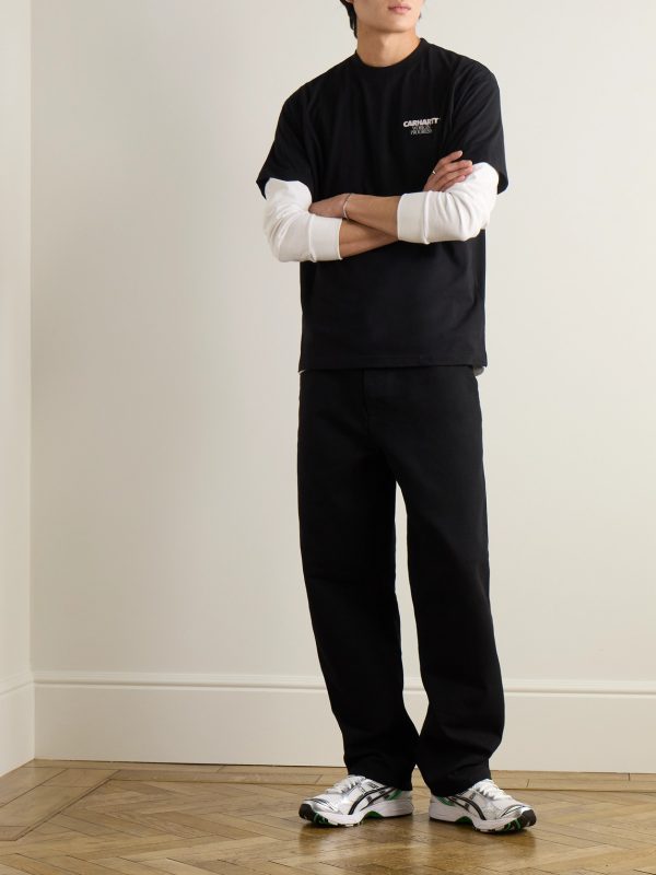 Single Knee Straight-Leg Organic Cotton-Canvas Trousers - OU Single Knee Straight-Leg Organic Cotton-Canvas Trousers - OU