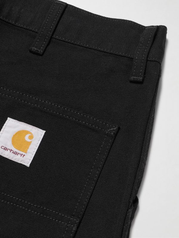 Double Knee Straight-Leg Cotton-Canvas Carpenter Trousers - CU