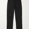 Double Knee Straight-Leg Cotton-Canvas Carpenter Trousers