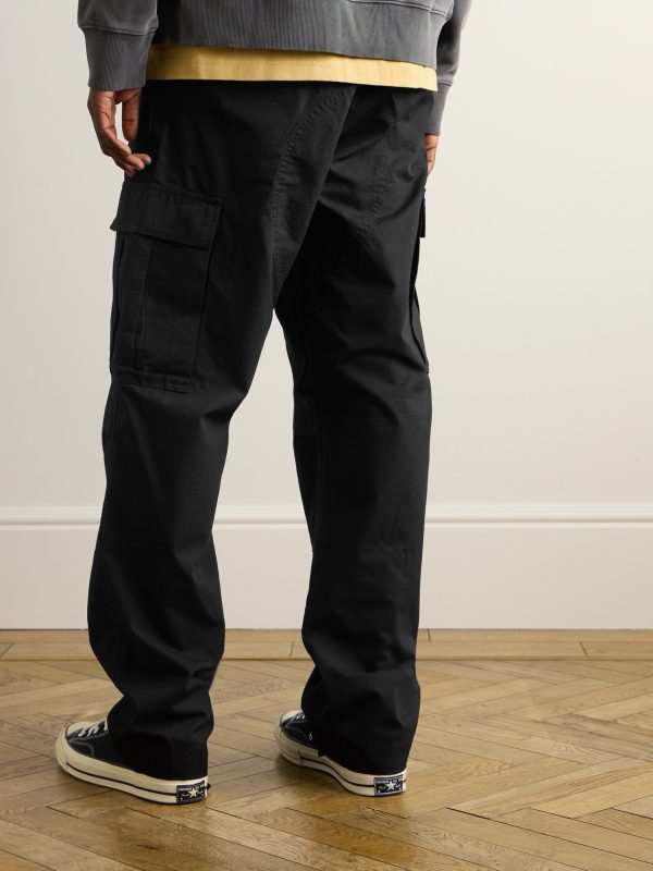 Straight-Leg Cotton-Ripstop Cargo Trousers - BK