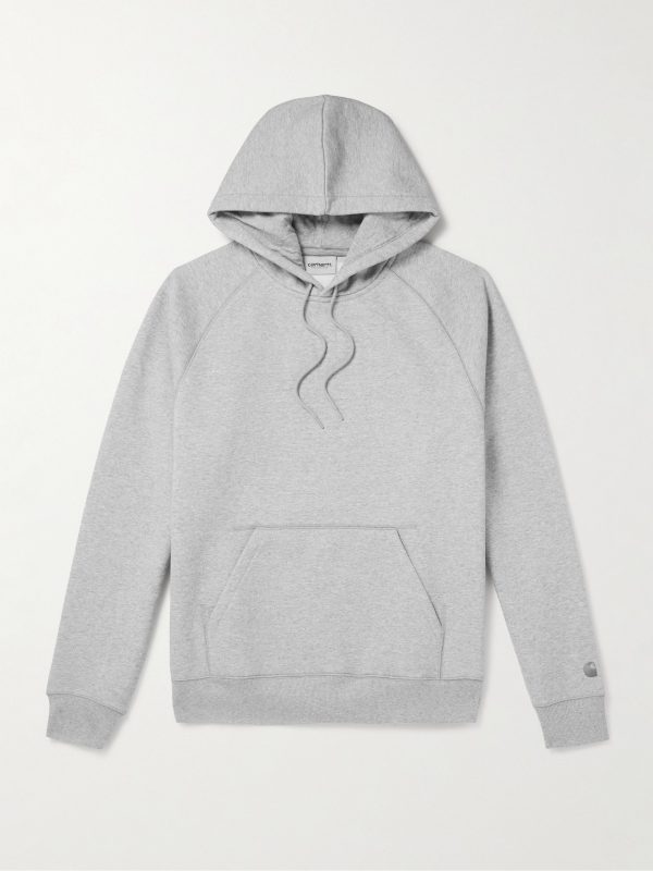 Chase Logo-Embroidered Cotton-Blend Jersey Hoodie Chase Logo-Embroidered Cotton-Blend Jersey Hoodie