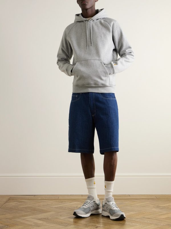 Chase Logo-Embroidered Cotton-Blend Jersey Hoodie - OU Chase Logo-Embroidered Cotton-Blend Jersey Hoodie - OU