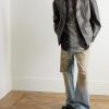 Logo-Embossed Leather Biker Jacket - OU Logo-Embossed Leather Biker Jacket - OU