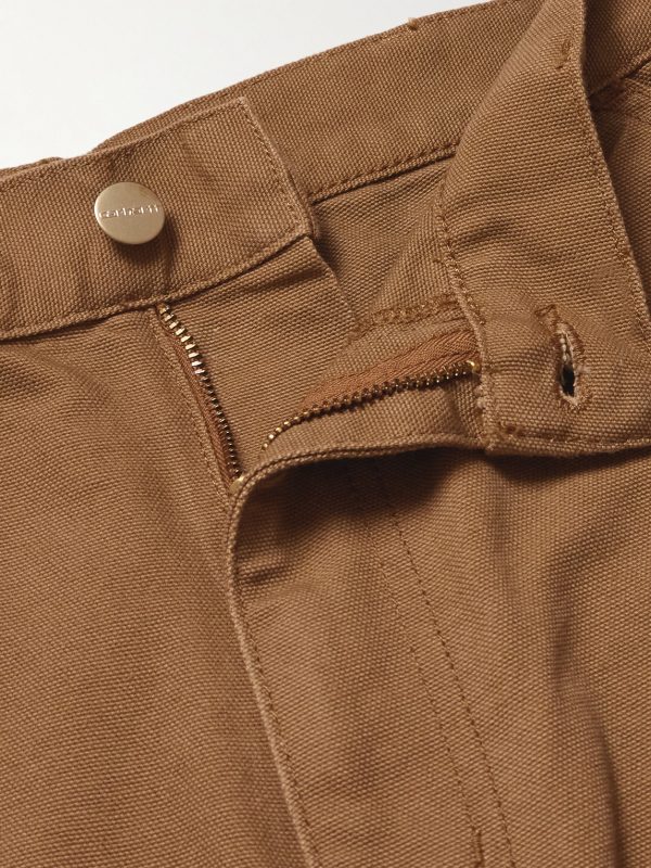 Double Knee Straight-Leg Cotton-Canvas Carpenter Trousers - E1 Double Knee Straight-Leg Cotton-Canvas Carpenter Trousers - E1