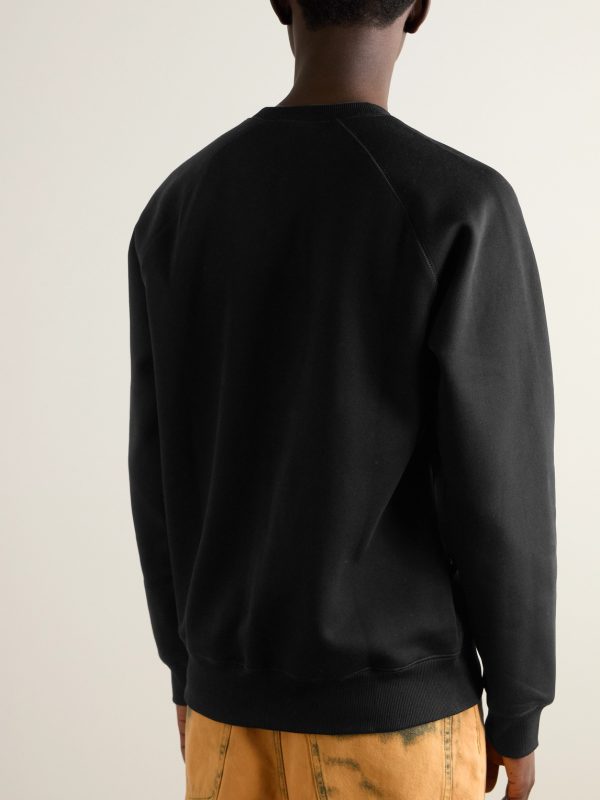 Chase Logo-Embroidered Cotton-Blend Jersey Sweatshirt - BK