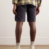 Straight-Leg Cotton-Blend Corduroy Shorts - BK Straight-Leg Cotton-Blend Corduroy Shorts - BK