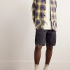Straight-Leg Cotton-Blend Corduroy Shorts - OU Straight-Leg Cotton-Blend Corduroy Shorts - OU