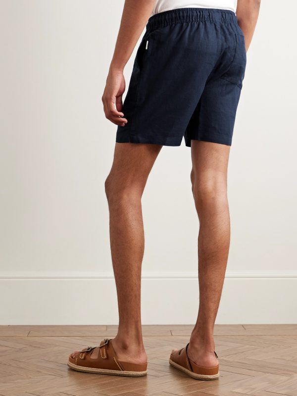 Air Straight-Leg Linen and Lyocell-Blend Drawstring Shorts - BK Air Straight-Leg Linen and Lyocell-Blend Drawstring Shorts - BK