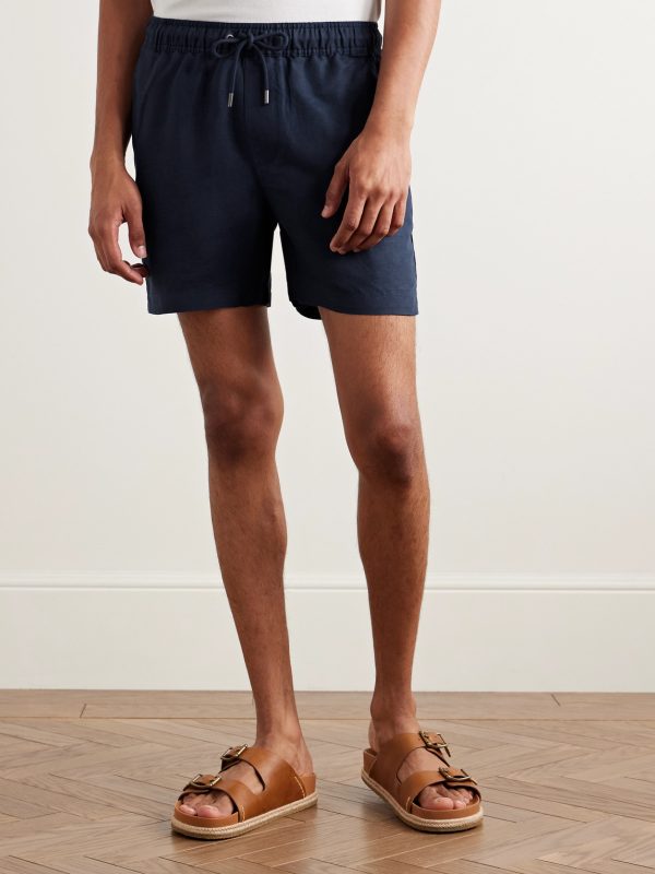 Air Straight-Leg Linen and Lyocell-Blend Drawstring Shorts - FR Air Straight-Leg Linen and Lyocell-Blend Drawstring Shorts - FR