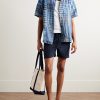 Air Straight-Leg Linen and Lyocell-Blend Drawstring Shorts - OU Air Straight-Leg Linen and Lyocell-Blend Drawstring Shorts - OU
