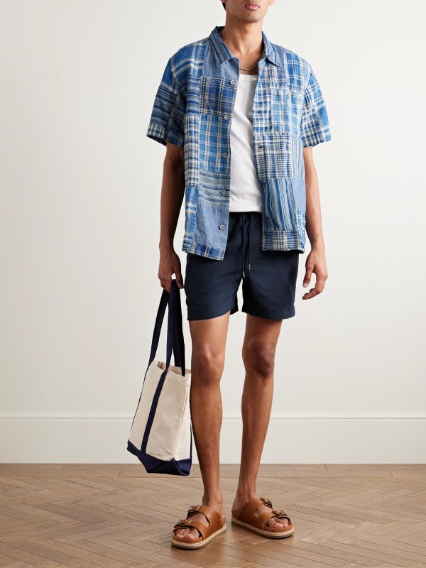 Air Straight-Leg Linen and Lyocell-Blend Drawstring Shorts - OU Air Straight-Leg Linen and Lyocell-Blend Drawstring Shorts - OU