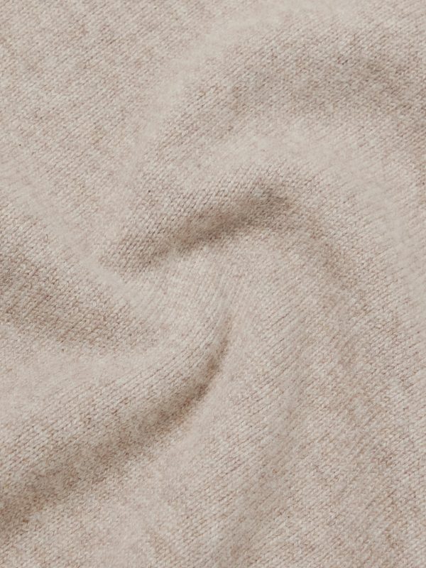 Intrecciato Leather-Trimmed Cashmere-Blend Sweater - CU