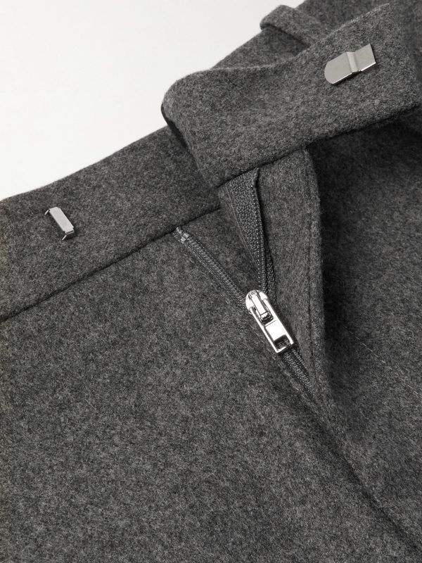 Straight-Leg Wool-Flannel Trousers - E1 Straight-Leg Wool-Flannel Trousers - E1