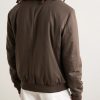 Padded Cashmere-Blend Bomber Jacket - BK Padded Cashmere-Blend Bomber Jacket - BK