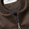 Padded Cashmere-Blend Bomber Jacket - CU Padded Cashmere-Blend Bomber Jacket - CU