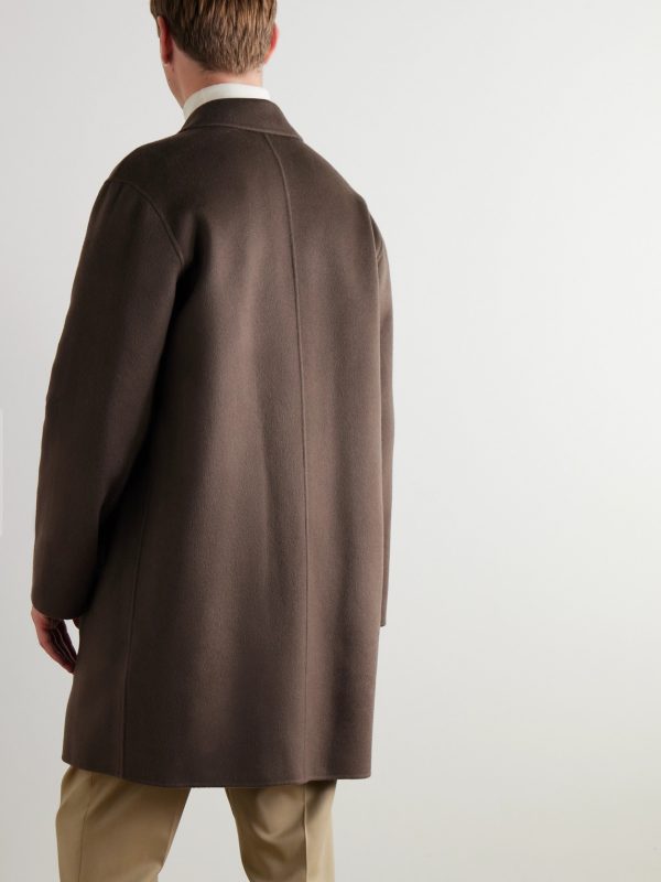 Double-Faced Wool and Cashmere-Blend Felt Car Coat - BK Double-Faced Wool and Cashmere-Blend Felt Car Coat - BK