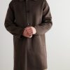 Double-Faced Wool and Cashmere-Blend Felt Car Coat - FR Double-Faced Wool and Cashmere-Blend Felt Car Coat - FR