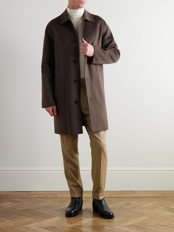 Double-Faced Wool and Cashmere-Blend Felt Car Coat - OU Double-Faced Wool and Cashmere-Blend Felt Car Coat - OU