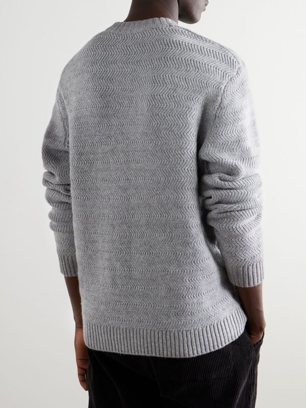 Wool and Cashmere-Blend Sweater - BK Wool and Cashmere-Blend Sweater - BK