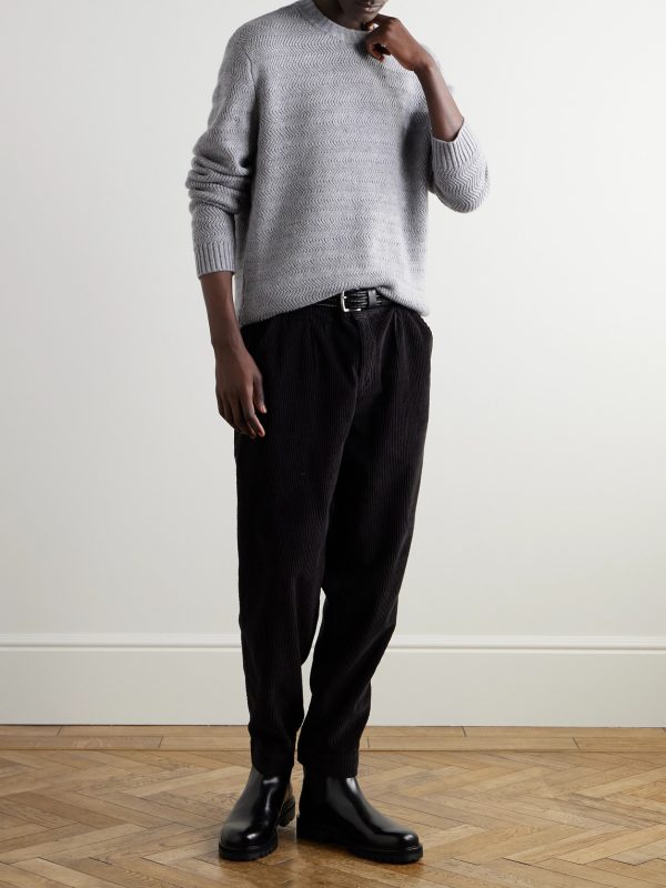 Wool and Cashmere-Blend Sweater - OU Wool and Cashmere-Blend Sweater - OU