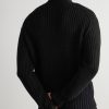 Ribbed Wool and Cashmere-Blend Half-Zip Sweater - BK Ribbed Wool and Cashmere-Blend Half-Zip Sweater - BK