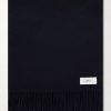 Logo-Appliquéd Fringed Cashmere Scarf