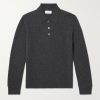 Ribbed Cashmere Polo Shirt Ribbed Cashmere Polo Shirt