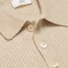Ribbed Cashmere Polo Shirt - CU